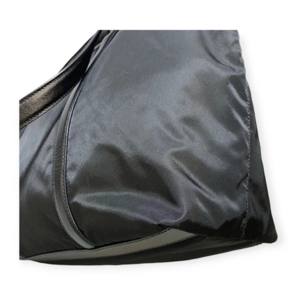Authentic Prada Tessuto Nylon Tote Bag | Black Triangle Logo | Lampo Zipper - Picture 8 of 15